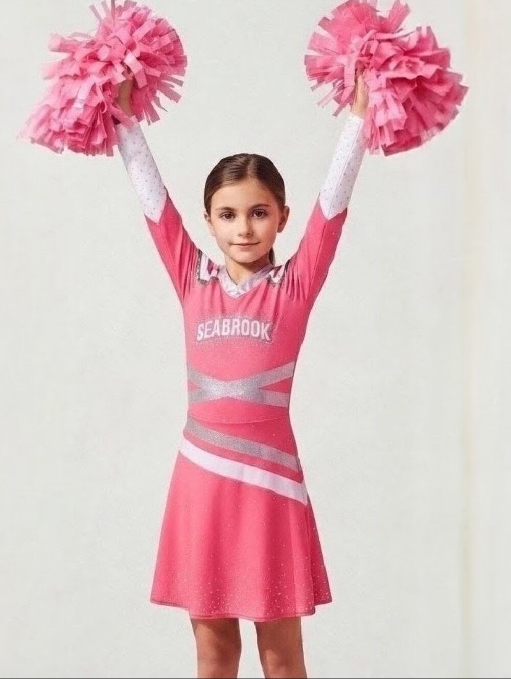 Disney Kids Addison Cheerleader Outfit Zombies 3 Seabrook Shrimp -Sz M